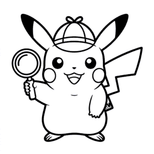 Detective Pikachu Easy Drawing