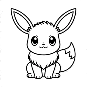 Eevee Kawaii Easy Drawing