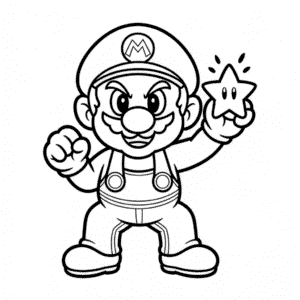 Evil Mario Easy Drawing