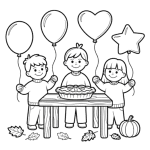 Fall Celebration Easy Drawing