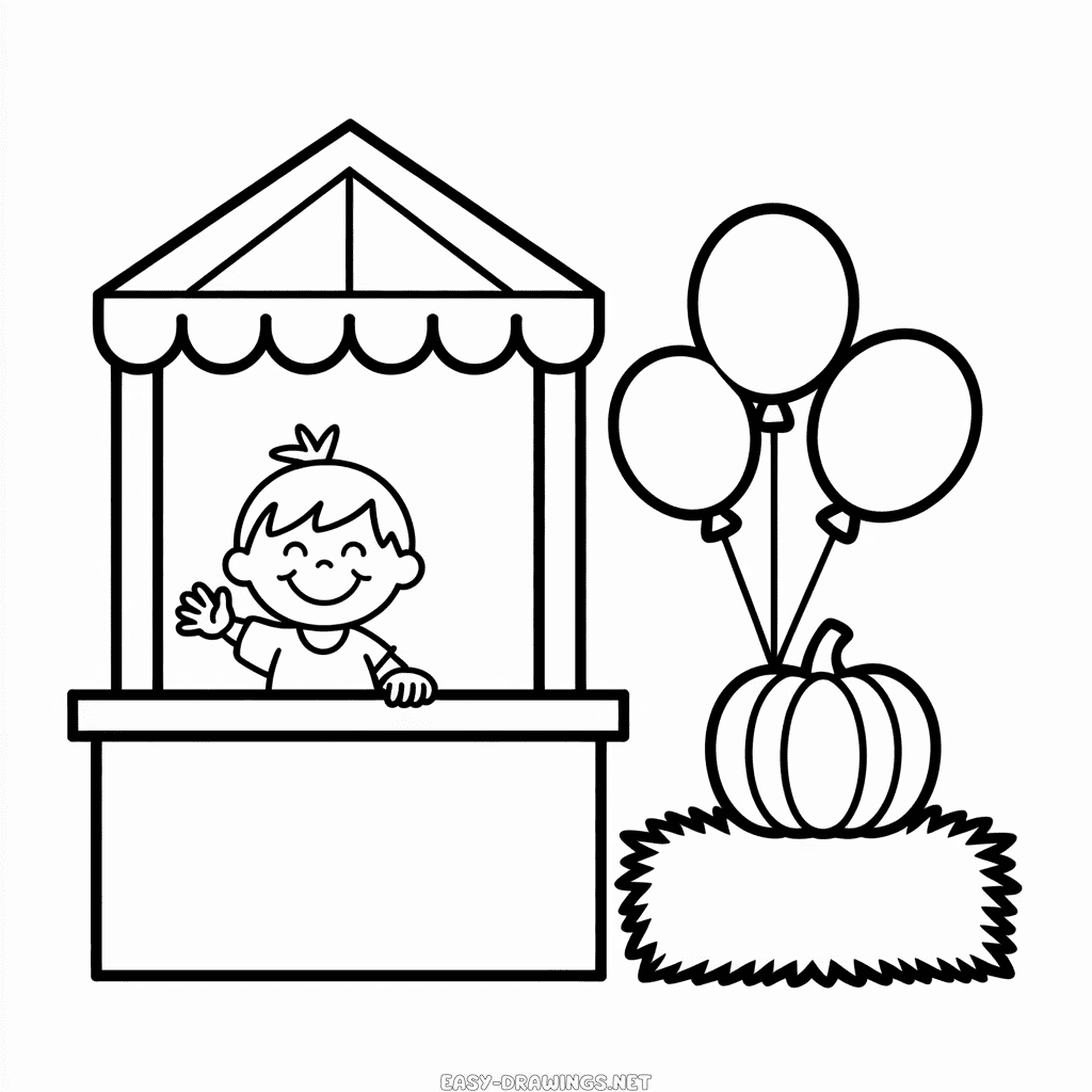 Fall Festival Easy Drawing