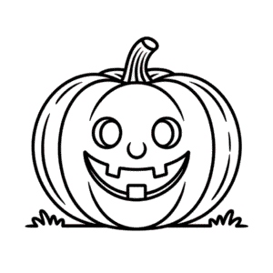 Fall Pumpkin Easy Drawing