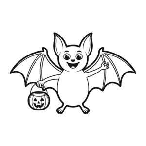 Halloween Bat Easy Drawing
