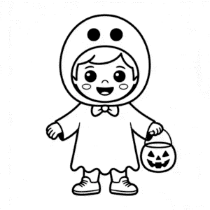 Halloween Costume Easy Drawing