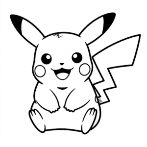 Kawaii Pikachu Easy Drawing