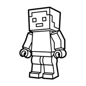 Lego Minecraft Easy Drawing