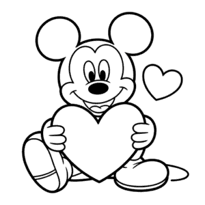 Love Mickey Easy Drawing