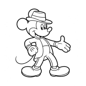 Michael Jackson Mickey Easy Drawing