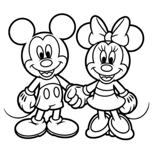 Mickey and Minnie Easy Drawing
