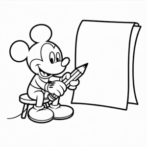 Mickey Cartoon Easy Drawing