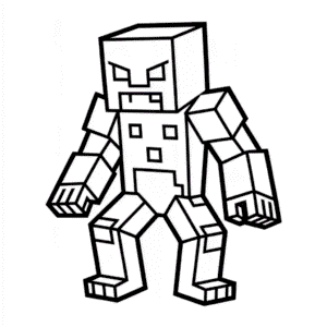 Minecraft Creature Easy Drawing