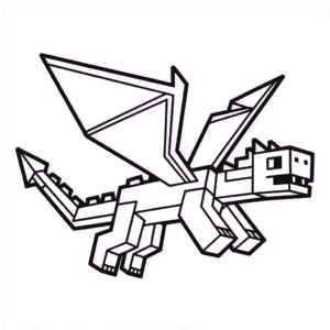 Minecraft Dragon Easy Drawing