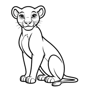 Nala from The Lion King Easy Drawing
