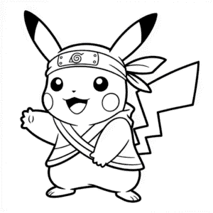 Naruto Pikachu Easy Drawing