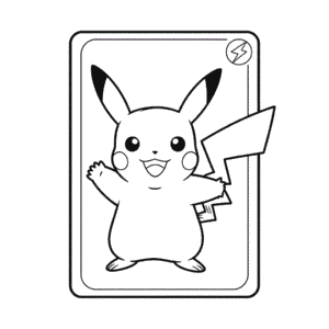 Pikachu Pokémon Card Easy Drawing