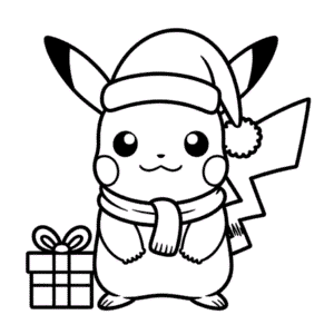 Pikachu Santa Easy Drawing
