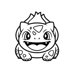 Pokémon Bulbasaur Face Easy Drawing