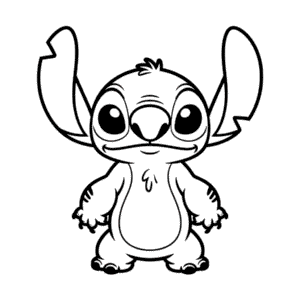 Realistic Stitch Easy Drawing