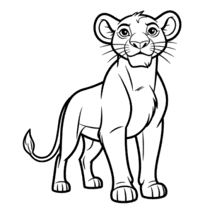 Sarabi from The Lion King Easy Drawing