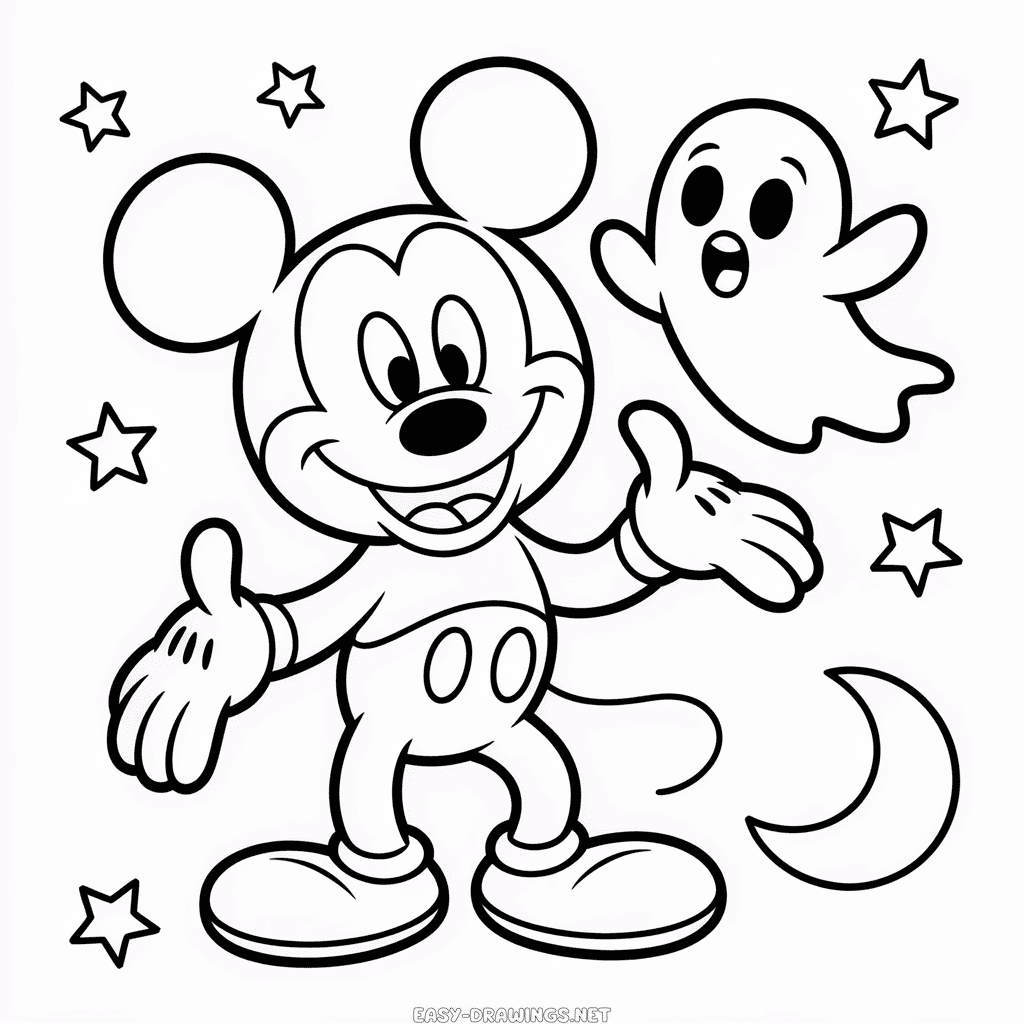 Scary Halloween Easy Drawing