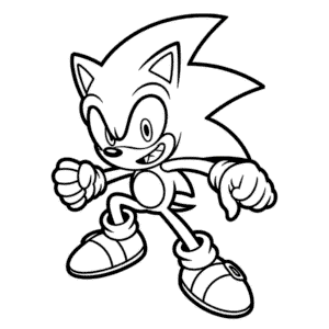 Sonic Anime Style Easy Drawing