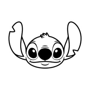 Stitch Head Easy Drawing