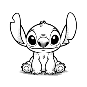 Stitch Pencil Style Easy Drawing