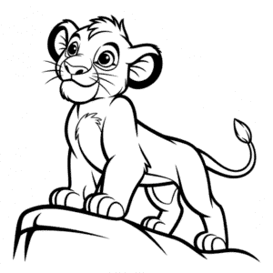 The Lion King Simba Easy Drawing