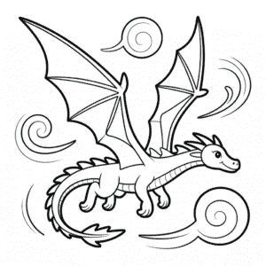 Air Dragon Easy Drawing