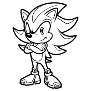 Black Sonic Easy Drawing
