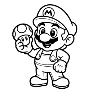 Cute Mario Easy Drawing