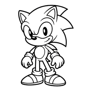 Full Body Sonic Easy Drawing