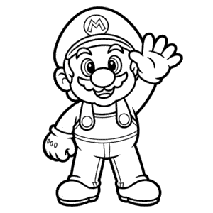 Mario for Kids Easy Drawing
