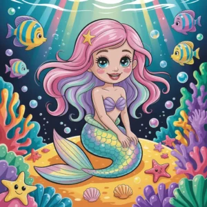 Mermaid Easy Drawings