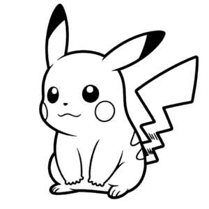 Sad Pikachu Easy Drawing