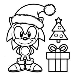 Sonic Christmas Easy Drawing