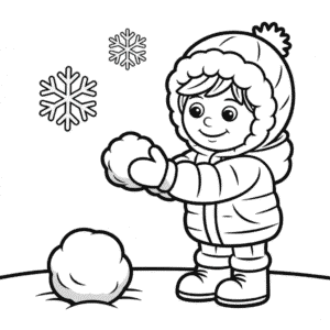 Winter Cartoon Easy Drawing